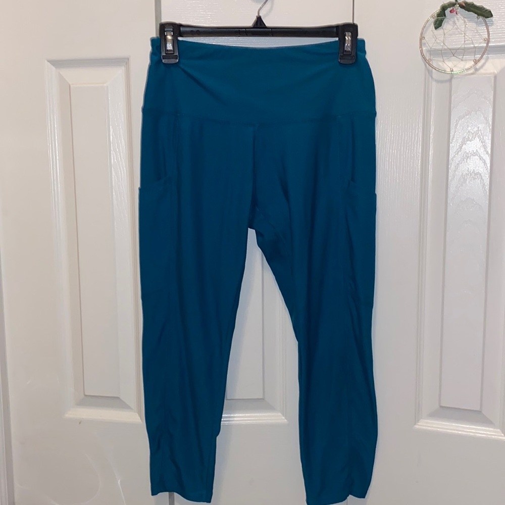 Blue/Turquoise N.Y.L Leggings, Medium